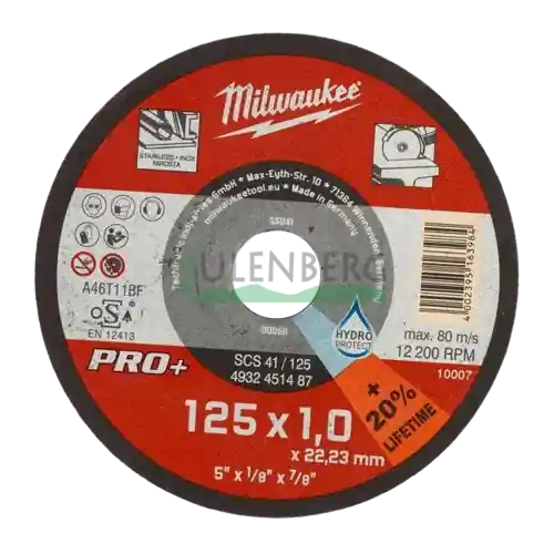 Dodaj do koszyka TARCZE DO METALU PŁASKIE PRO+ 125/1(200SZT) - 4932451488
