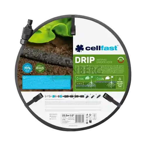 WĄŻ NAWADNIAJĄCY DRIP 1/2" 22,5M CELLFAST 19-003C Oferta czasowa