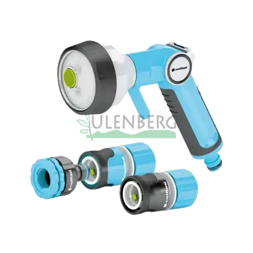Darmowy zwrot ZESTAW ZE ZRASZACZEM PISTOLETOWYM 4-FUNKCYJNYM 1/2" ENERGO