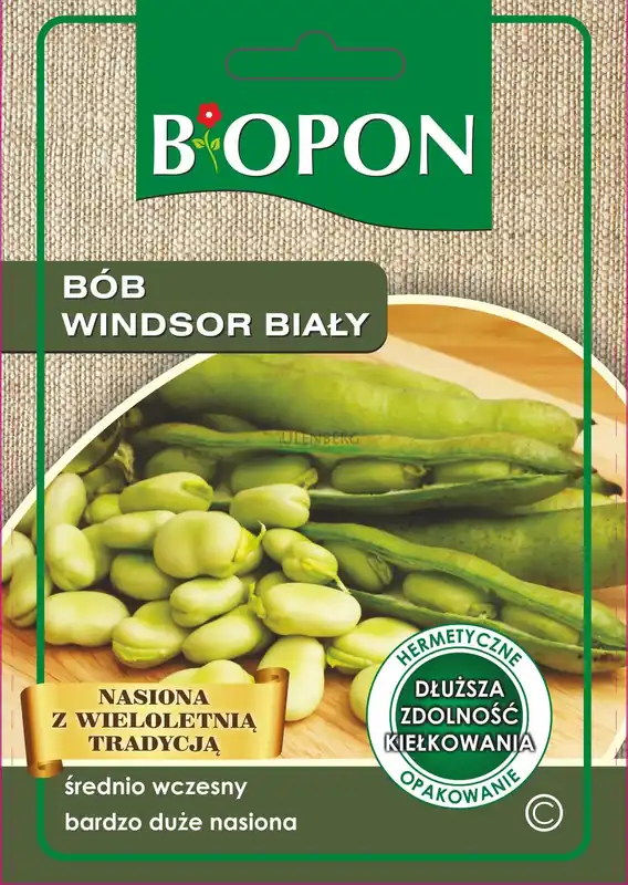 Niska cena BOPON - BÓB WINDSOR BIAŁY - NASIONA 30G