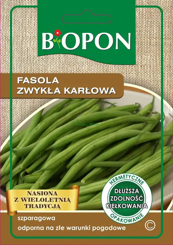 Darmowy zwrot BOPON - FASOLA ZWYKŁA KARŁOWA BONA - NASIONA 25G