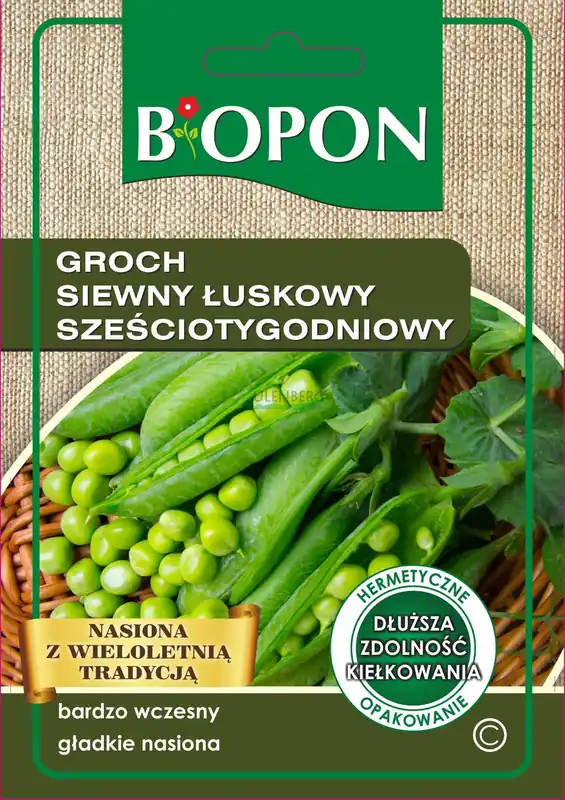 Zniżka BOPON - GROCH SIEWNY ŁUSKOWY SZEŚCIOTYGODNIOY - NASIONA 40G