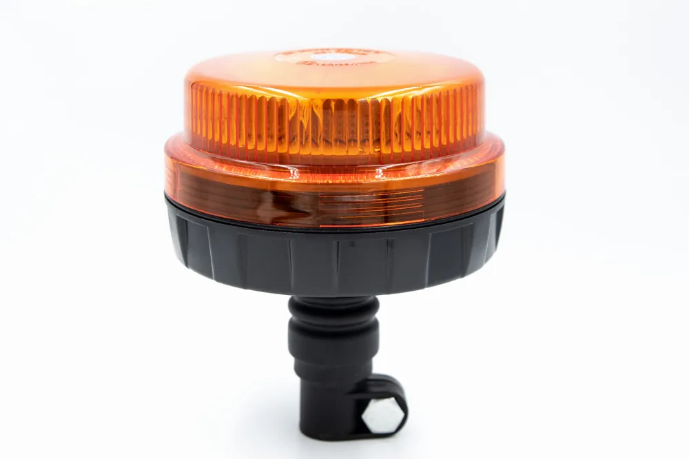 Wysoka jakość Lampa ostrzegawcza błyskowa rotacyjna 8 LED pomarańczowa kogut na trzpień 12/24V ALR0043