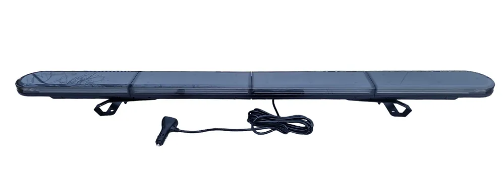 Premium Belka ostrzegawcza kogut LED ZE STEROWNIKIEM 1200x100x45 12/24V panel DARK