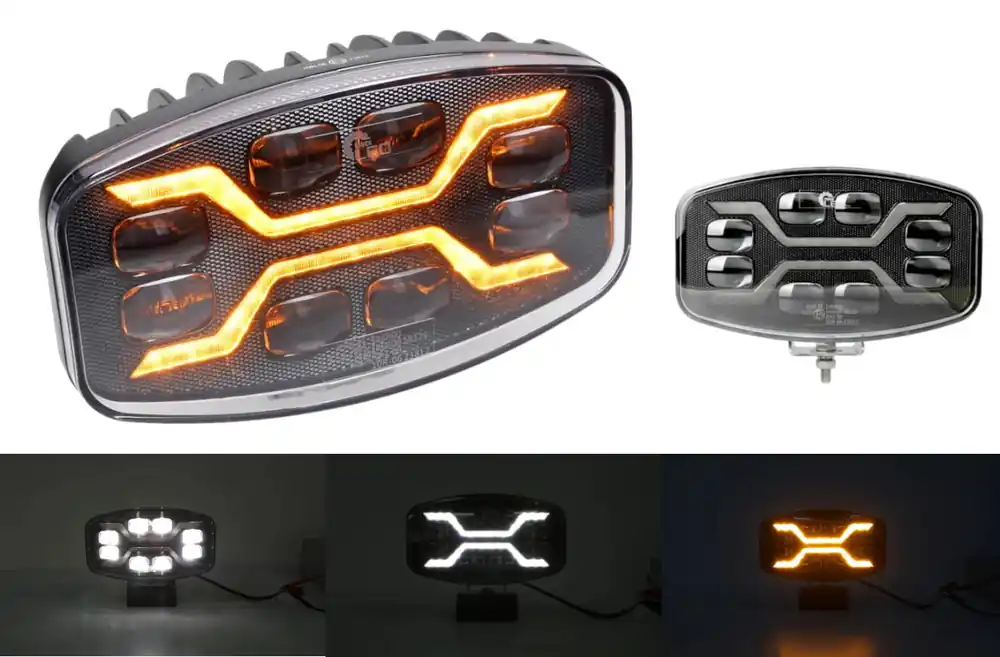 Tani Lampa X SPIDER HALOGEN Reflektor DROGOWY DALEKOSIĘŻNA LED STROBO + POZYCJA 54W