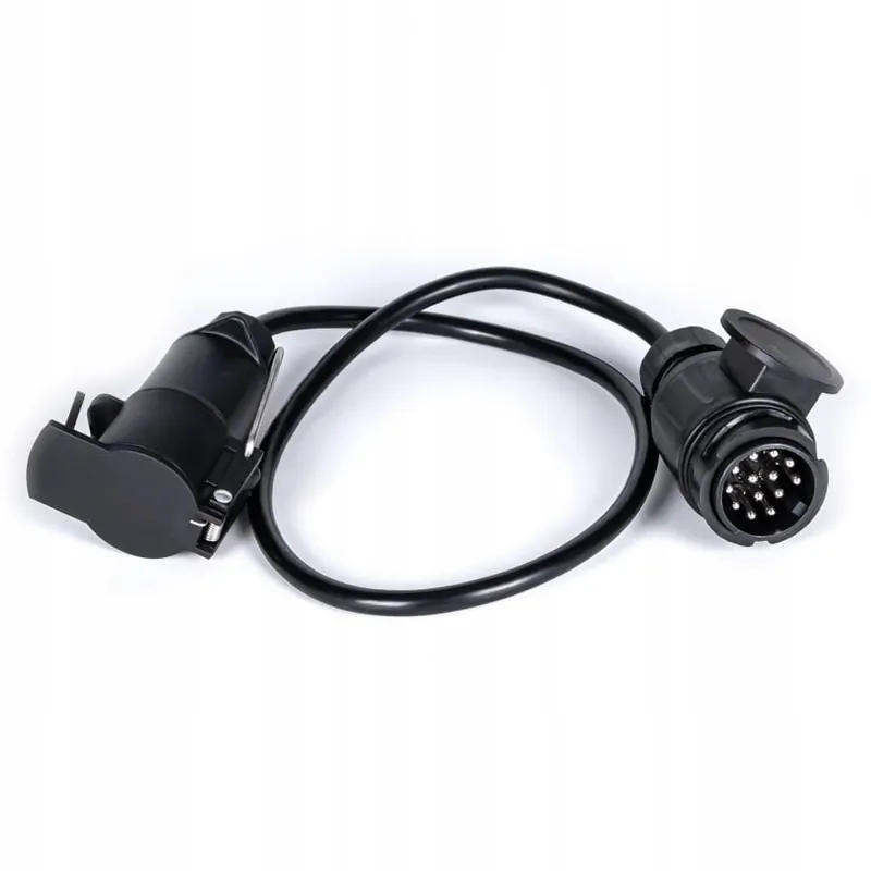 Adapter przejściówka redukcja 13/7 PIN gniazdo haka kabel przedłużacz Łatwy zwrot