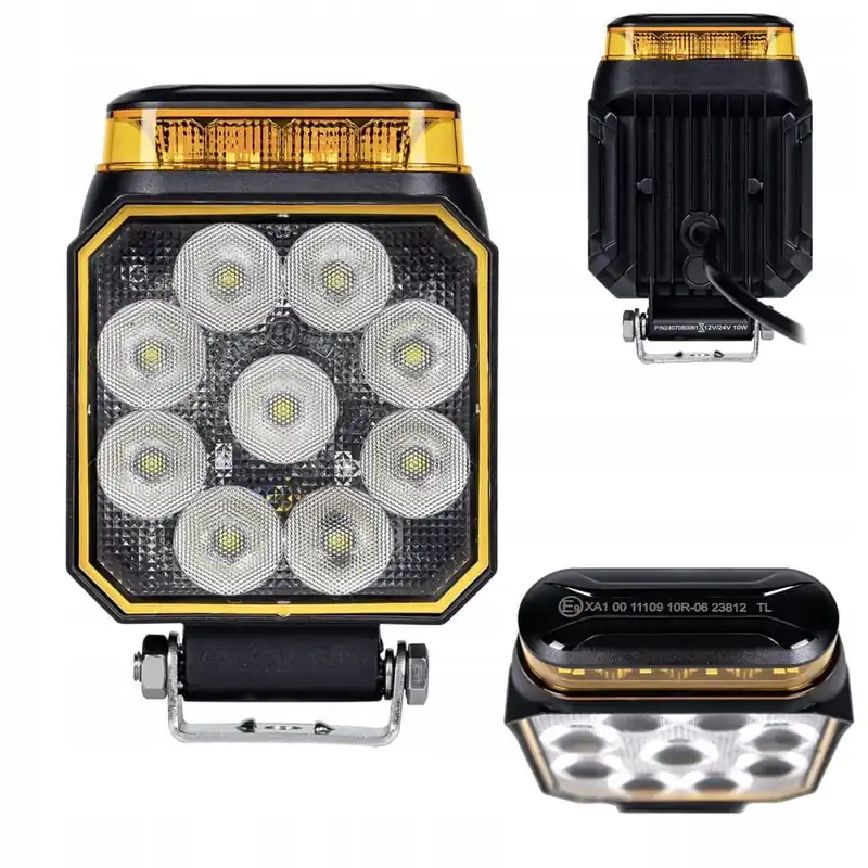 Wysoka jakość Lampa cofania LED + kogut stroboskop pomarańczowy HOMOLOGACJA R10 R65 R148