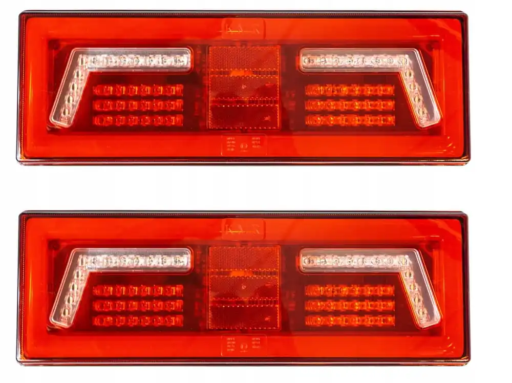 Lampa lampy tylne zespolone LED do lawety 6 funkcji TIR z neonem 12/24 PARA Zamów dziś