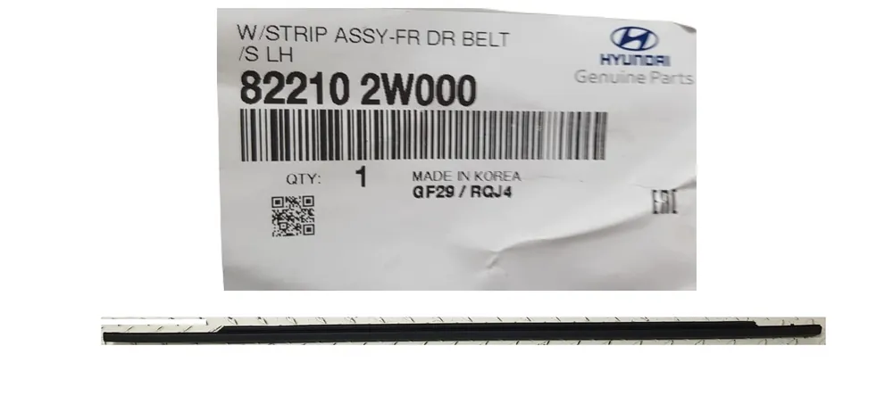FABRYCZNIE NOWA ORYGINALNA LISTWA ZGARNIAJĄCA DRZWI HYUNDAI SANTA FE III 3 12-16 PRAWA PRZEDNIA 82210-2W000 822102W000 Ekspresowa dostawa