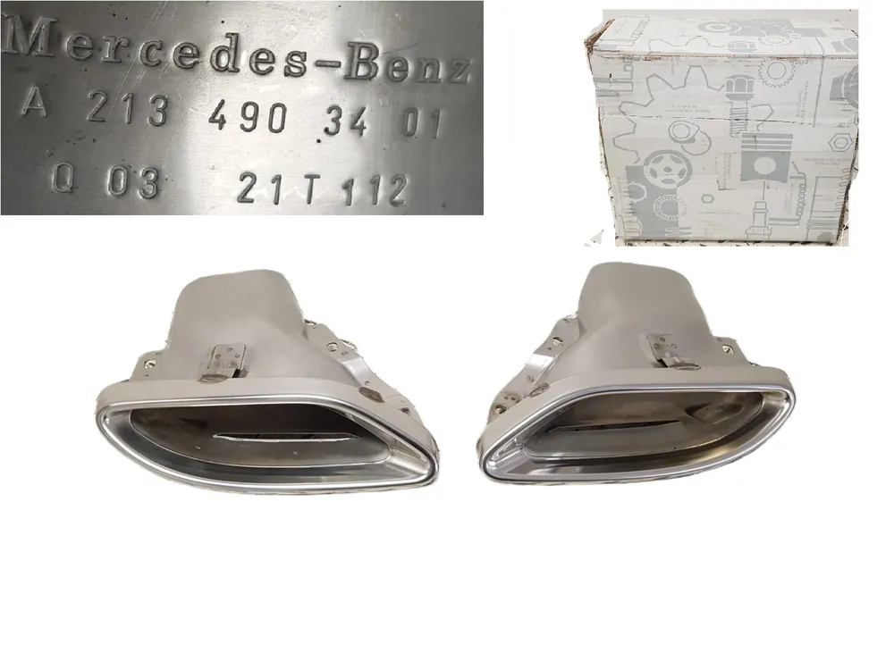 ORYGINALNA ŁADNA KOŃCÓWKA WYDECHU PRAWA MERCEDES E-KLASA W213 16-23 A2134903401 Obniżka ceny