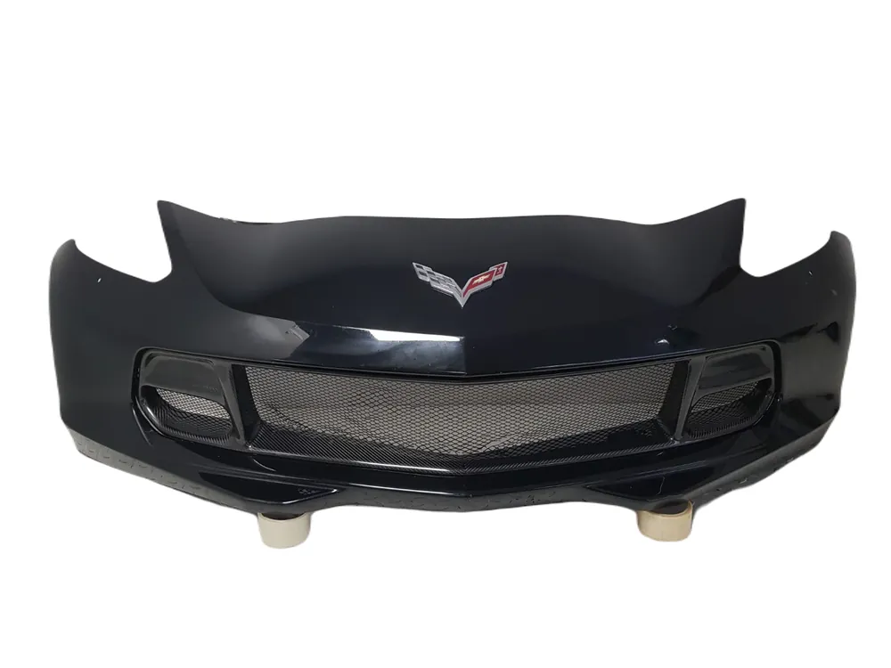 Rabat ORYGINALNY ZDERZAK PRZEDNI GRILL CARBON CHEVROLET CORVETTE C7 17-21 PRZÓD GRAY