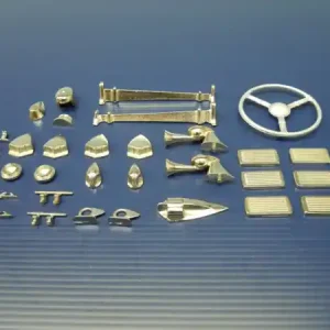 Łatwy zwrot Zestaw metalowych elementów DUMAS do modelu DUMAS #1241 Chris-Craft 1938 Triple Cockpit Barrel Back Kit - #1241F