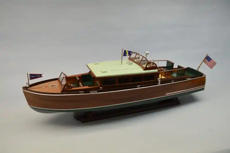 Szybka dostawa Łódź - Łódź podmiejska 1929 Chris Craft 38' Commuter Boat Kit 1:12 - DUMAS 1273