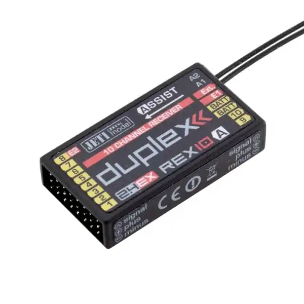 Nowy Odbiornik Jeti - REX 10 Assist 2.4GHz