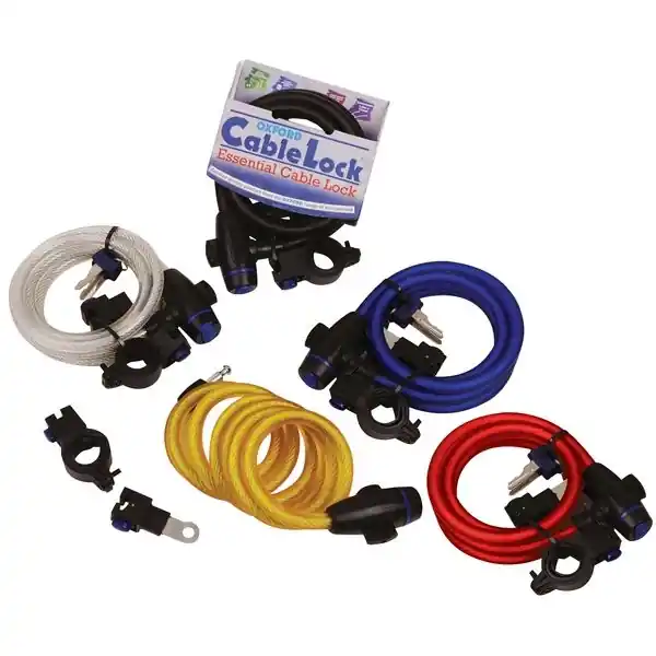 Oxford OF246 Zapięcie antykradzieżowe 1,8 m CABLE LOCK 12 mm Tylko do końca tygodnia
