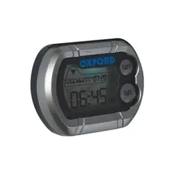 Oxford OX562 Elektroniczny zegarek motocyklowy z termometrem srebrny Okazja