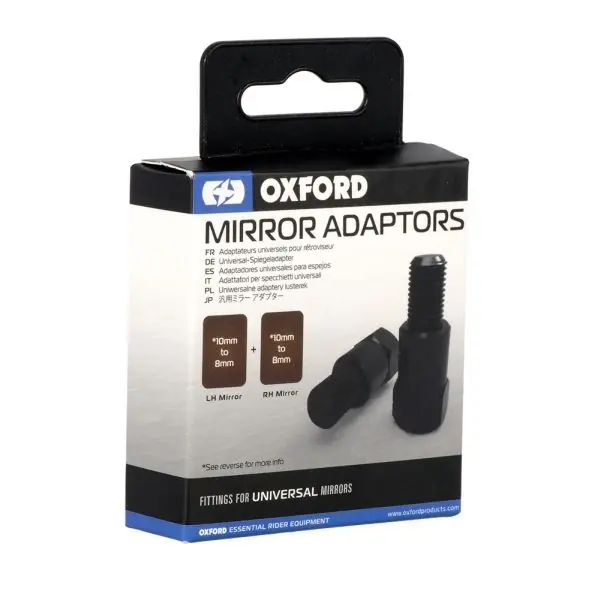 Do wyczerpania zapasów Oxford OX580 Adaptery do lusterek REVERSE 8-10 mm 2 sztuki