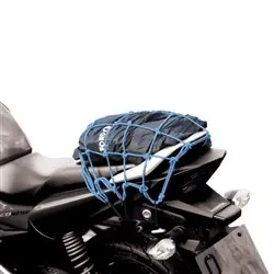 Nowość Oxford OX665 Siatka motocyklowa na bagaż z hakami niebieska 30 x 30 cm