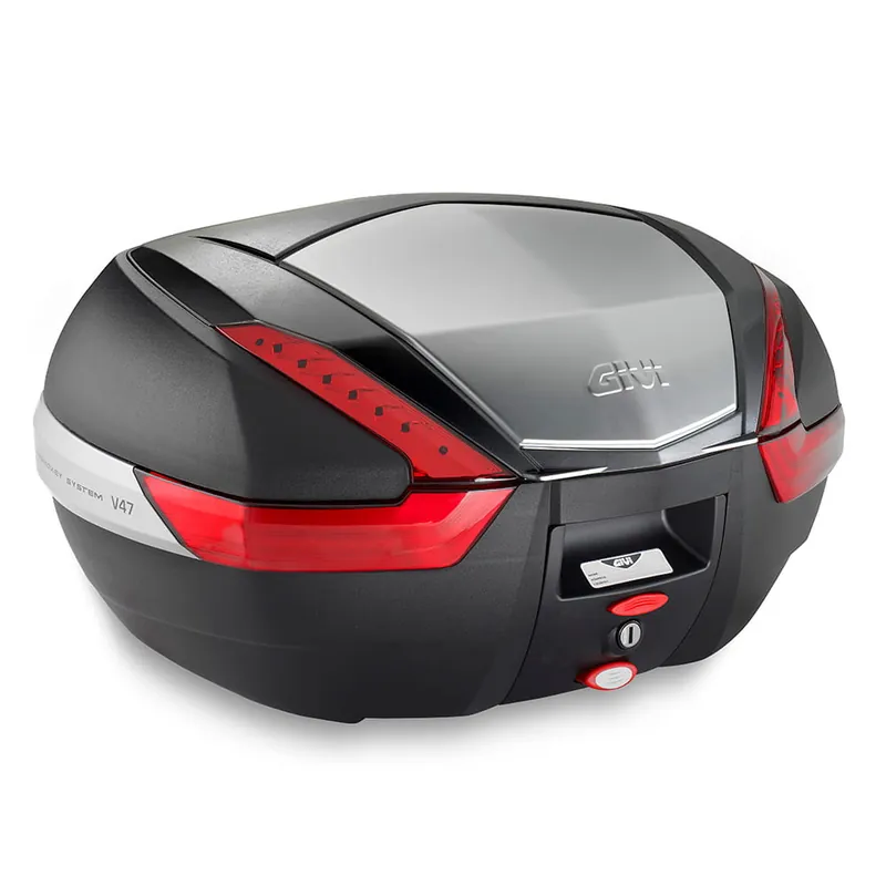 Wybór klientów Kufer centralny Givi V47N MONOKEY, czarny mat, pokrywa aluminiowa