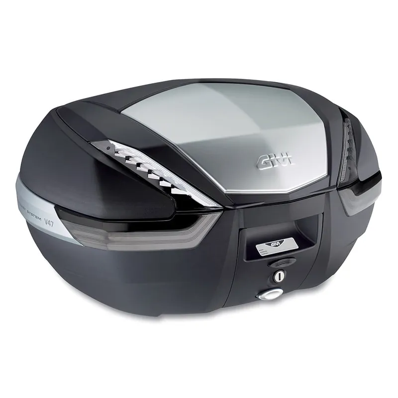 Kufer centralny Givi V47NT MONOKEY, czarny mat, pokrywa aluminiowa Niska cena