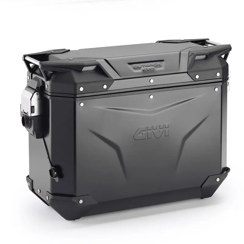 Kufer boczny Givi Trekker Outback Evo Smart OBKEV37BL, 37 litrów, lewy, aluminiowy, czarny Zniżka