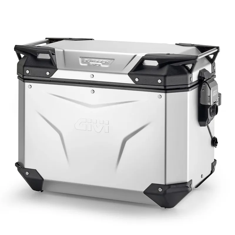 Dostępne od ręki Kufer boczny Givi Trekker Outback Evo Smart OBKEV48AAL, 48 litrów, lewy, Anodowane aluminium