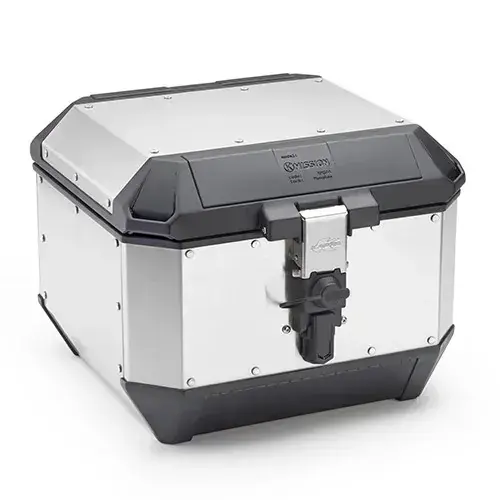 Kufer centralny Kappa KMS44A, 44L - 100% ALU, Monokey, srebrny Premium
