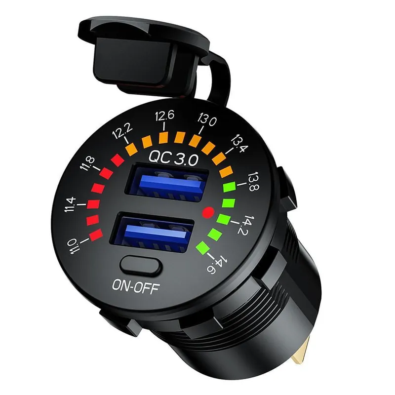 Motocyklowe gniazdo 2 x USB QC 3.0 - eXtremestyle - 36 W - MUS34 Ekspresowa dostawa