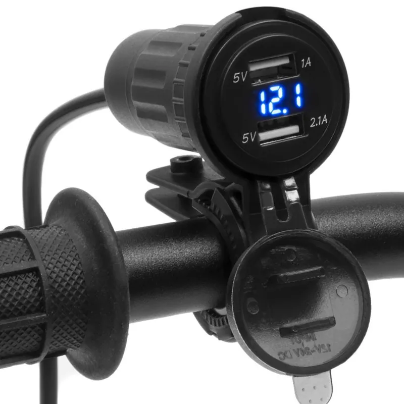 Bezpieczne zakupy Motocyklowe gniazdo USB - eXtreme MUS10 + adapter