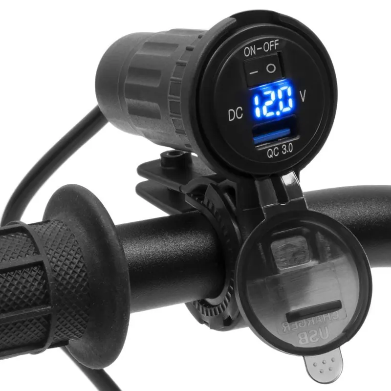 Motocyklowe gniazdo USB - eXtreme MUS13 + adapter Dostępne od ręki