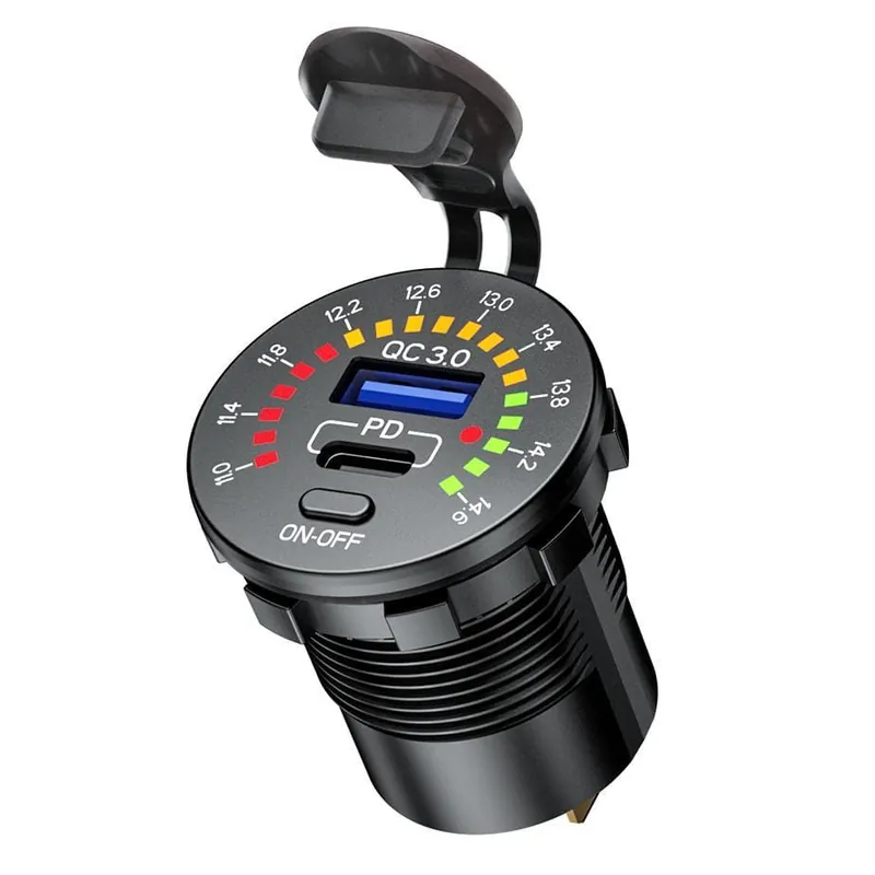 Motocyklowe gniazdo USB Typ-C PD + USB QC 3.0 - eXtremestyle - 40 W - MUS35 Okazja