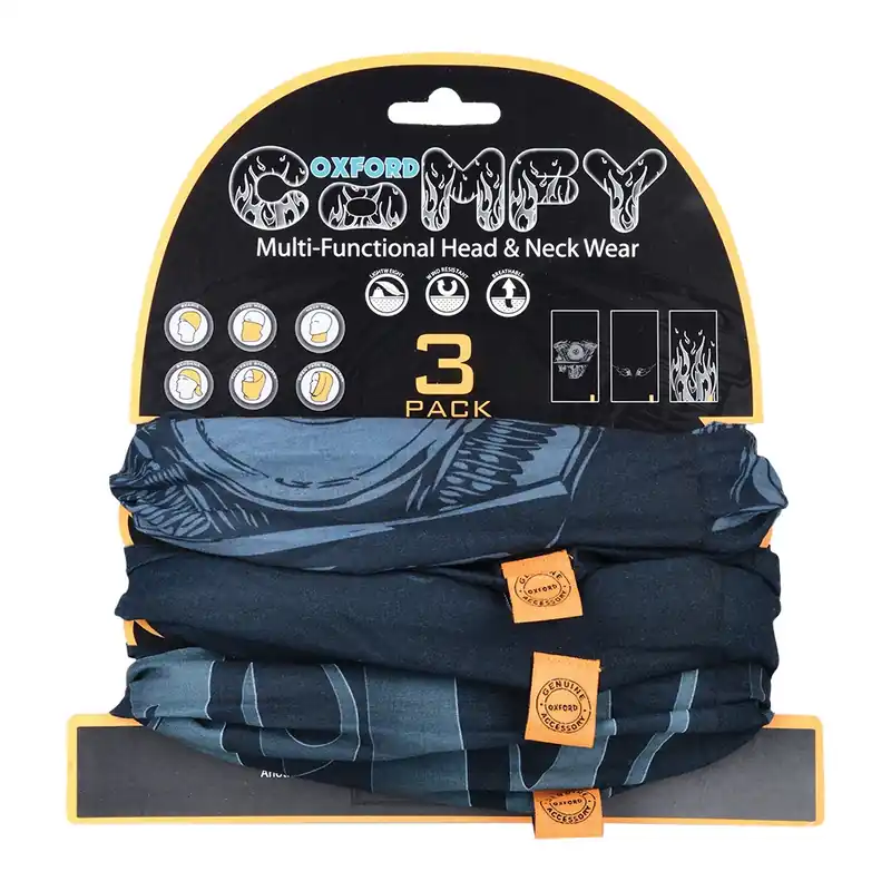 Zniżka Oxford NW118 Kołnierz wielofunkcyjny Comfy, wzór HD Graphics, wiatroodporny, 3 sztuki