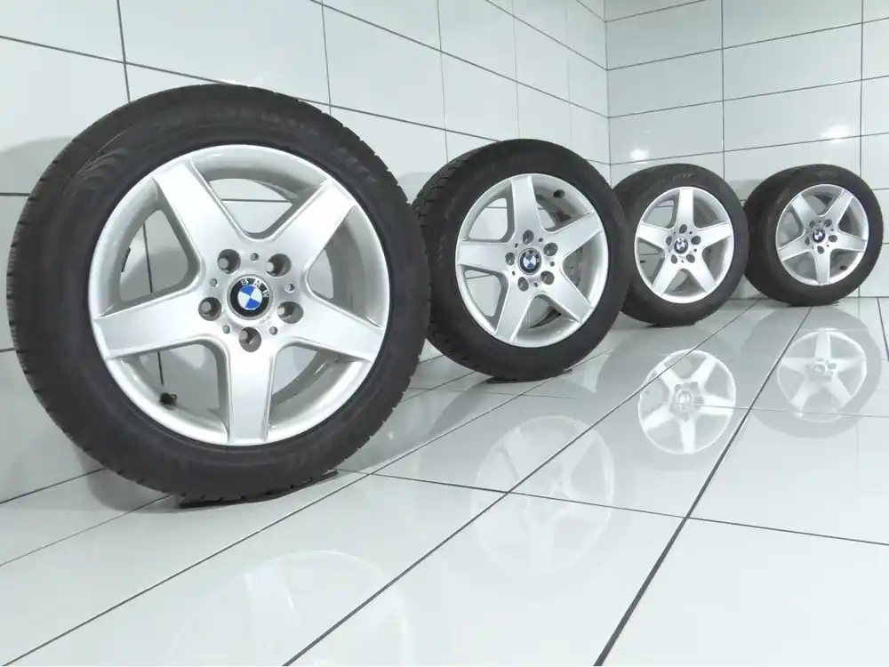 KOŁA BMW 1 E81 E82 E87 E88, 3 E90 E91 E92 E93, 5X120, ET 38, 205/55R16 91 H Srebrny Oferta limitowana