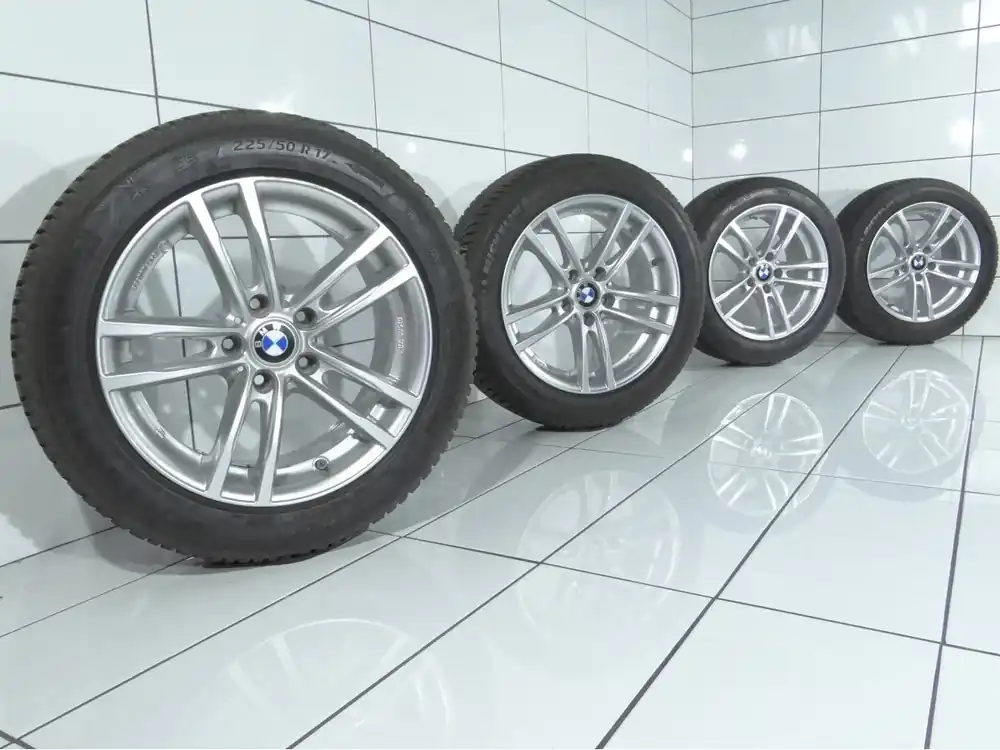 Bezpieczne zakupy KOŁA BMW 1 3 E90 F30 5 F10 X1 X3, 5X120, ET 32, 225/50R17 94 H Srebrny
