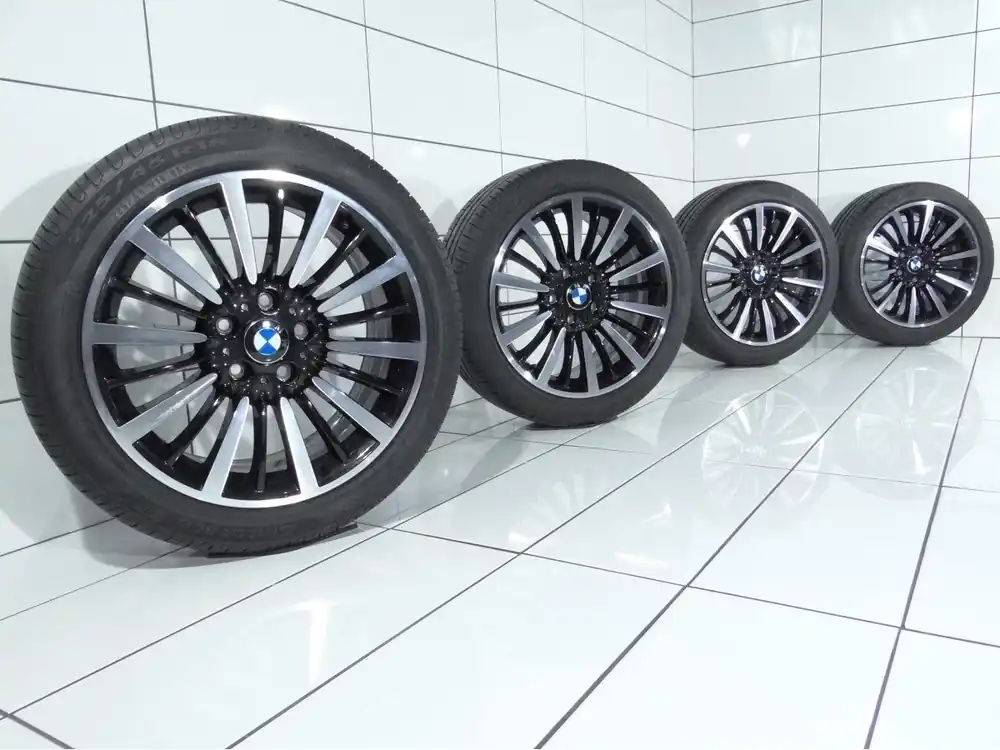 Dodaj do koszyka KOŁA BMW 3 F30 F31 4 F32 F33, Styling 416, 6796249, 5x120, ET 34, 225/45R18 95 W Czarny Poler