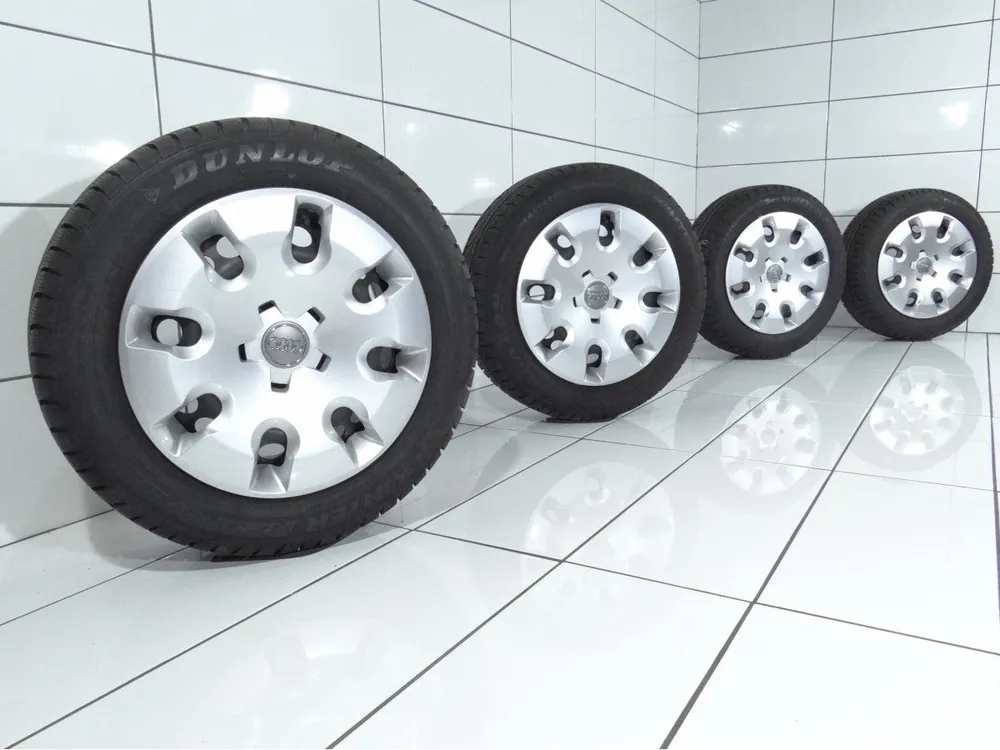 Obniżka ceny KOŁA AUDI A1, 5X100, ET 29, 185/60R15 88 H Czarny+ Kołpaki
