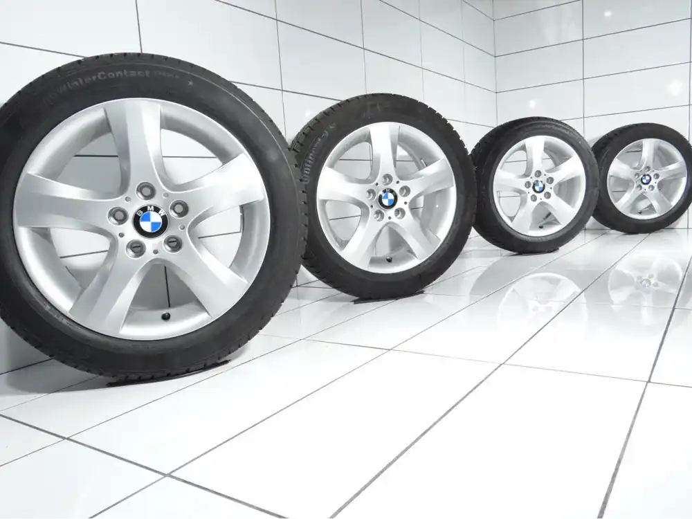 Do wyczerpania zapasów KOŁA BMW 1 E81 E87 E88 E82, 5X120, ET 47, 205/55R17 95 H Srebrny