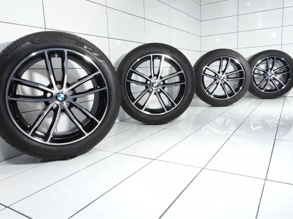 Hit sprzedaży KOŁA BMW 5 G30 G31, 5X112, ET 30/44, 245/45R18 100 Y Czarny Poler
