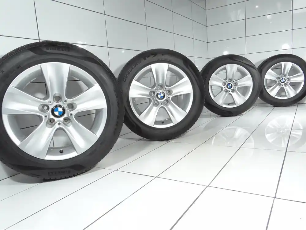 Bezpieczna płatność KOŁA BMW 5 F10 F11 6 F06 F12 F13, 5x120, ET 30, 225/55R17 97 W Srebrny