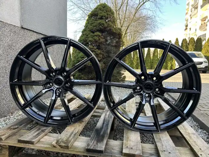 Tani Set of CVR4 20x8.5 ET35 + 20x9 ET35 5x120 Double Tinted Black