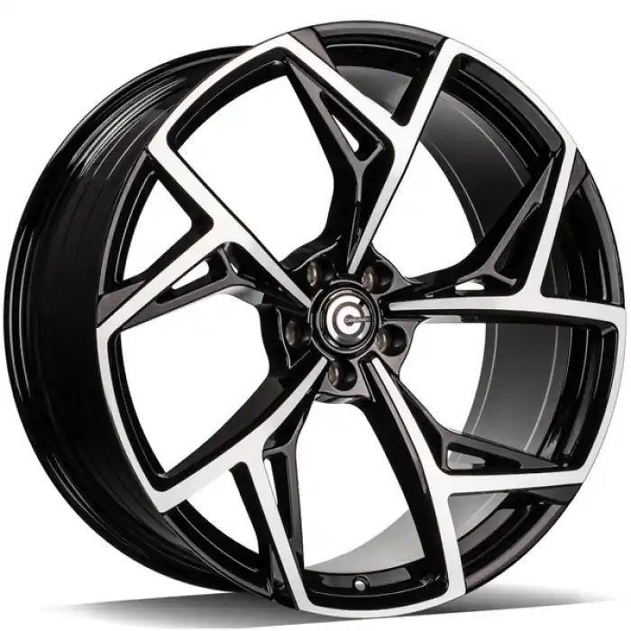 Carbonado Blaster 20" 5x112 ET30 66,45 BFP - Black Front Polished Nowy