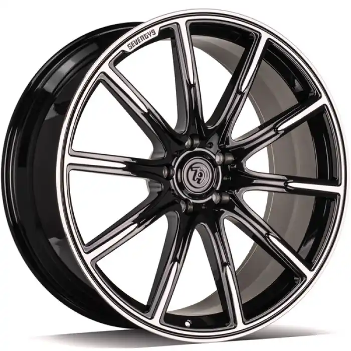 Wyprzedaż seventy9 MF.11 22" 5x130 ET30 84,1 BFP - Black Front Polished
