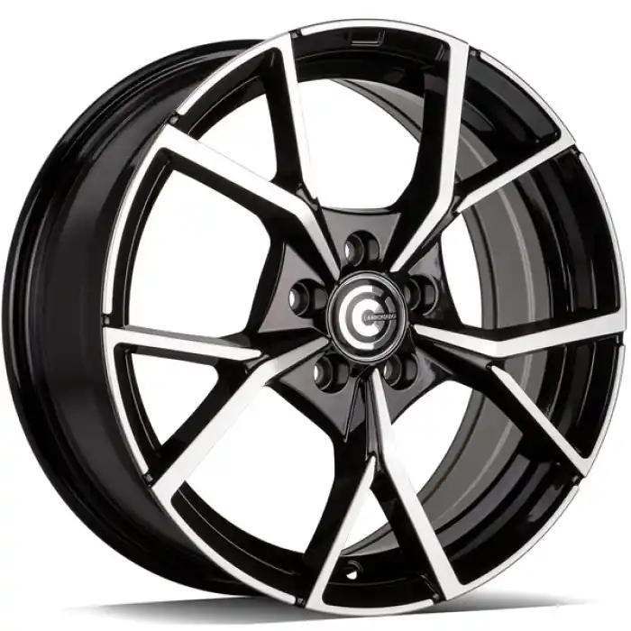 Super okazja Carbonado Predator 16" 5x100 ET38 57,1 BFP - Black Front Polished