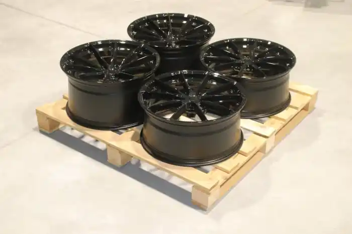 Set of JR37 20x9 ET35 + 20x10,5 ET40 5x114,3 Gloss Black Hit cenowy