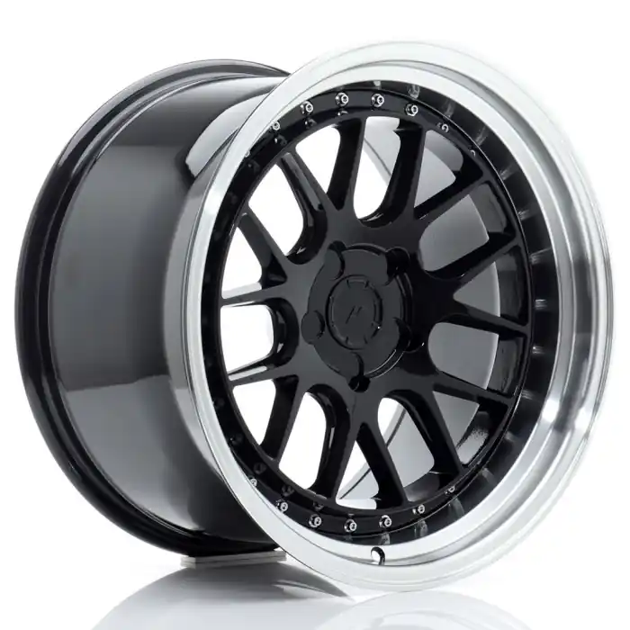 JR Wheels JR40 18x10,5 ET15-22 5H BLANK Gloss Black w/Machined Lip Nie przegap