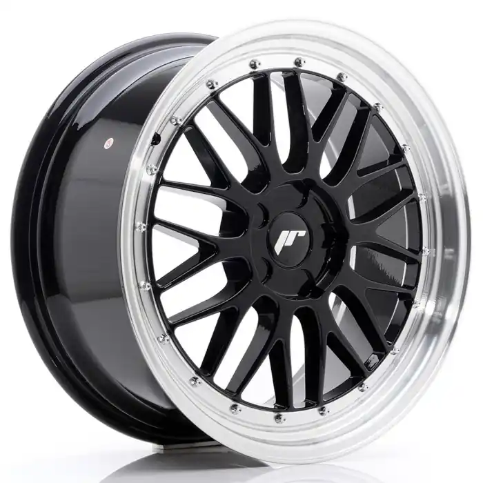 JR Wheels JR23 17x7,5 ET20-40 4H BLANK Gloss Black w/Machined Lip Hit cenowy