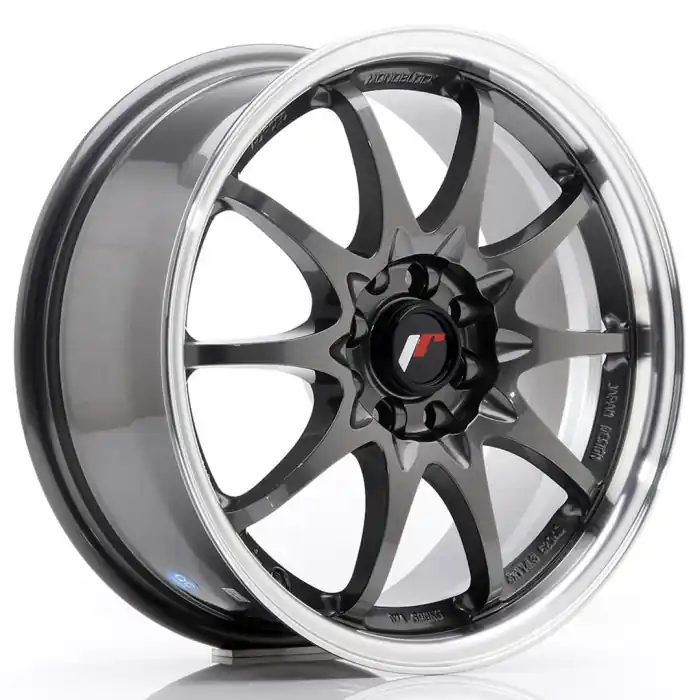 Oferta limitowana JR Wheels JR5 16x7 ET30 5x100/114,3 Gun Metal w/Machined Lip