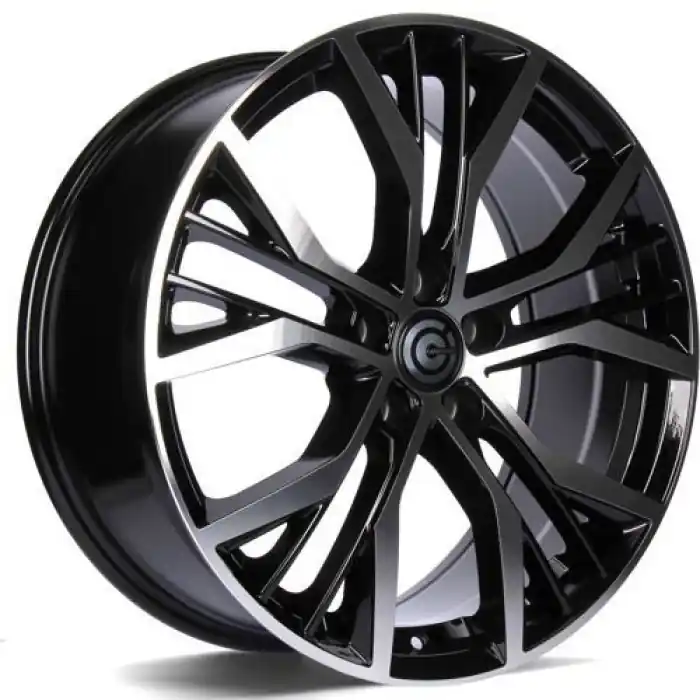 Carbonado Power 17" 5x112 ET42 57,1 BFP - Black Front Polished Wyprzedaż