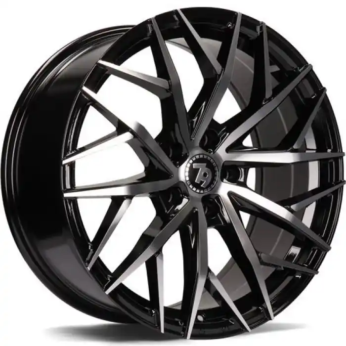seventy9 SV-C 17" 5x112 ET40 66,5 BFP - Black Front Polished Wyprzedaż