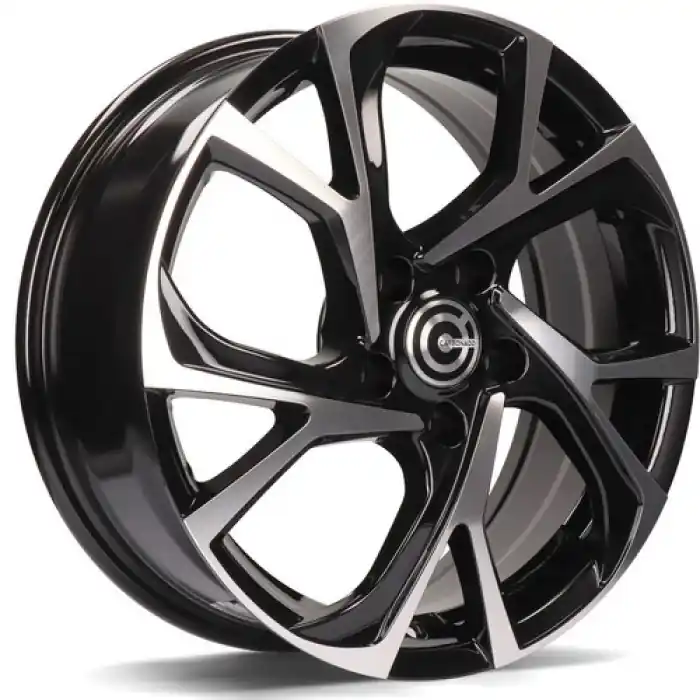 Wysoka jakość Carbonado Tokio 17" 5x114.3 ET40 73,1 BFP - Black Front Polished